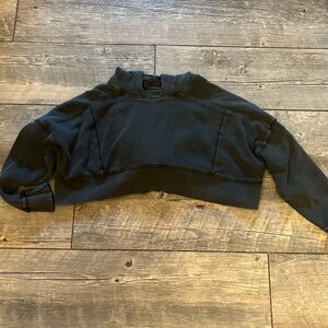 Urban outfitters cropped waffle knit hoodie